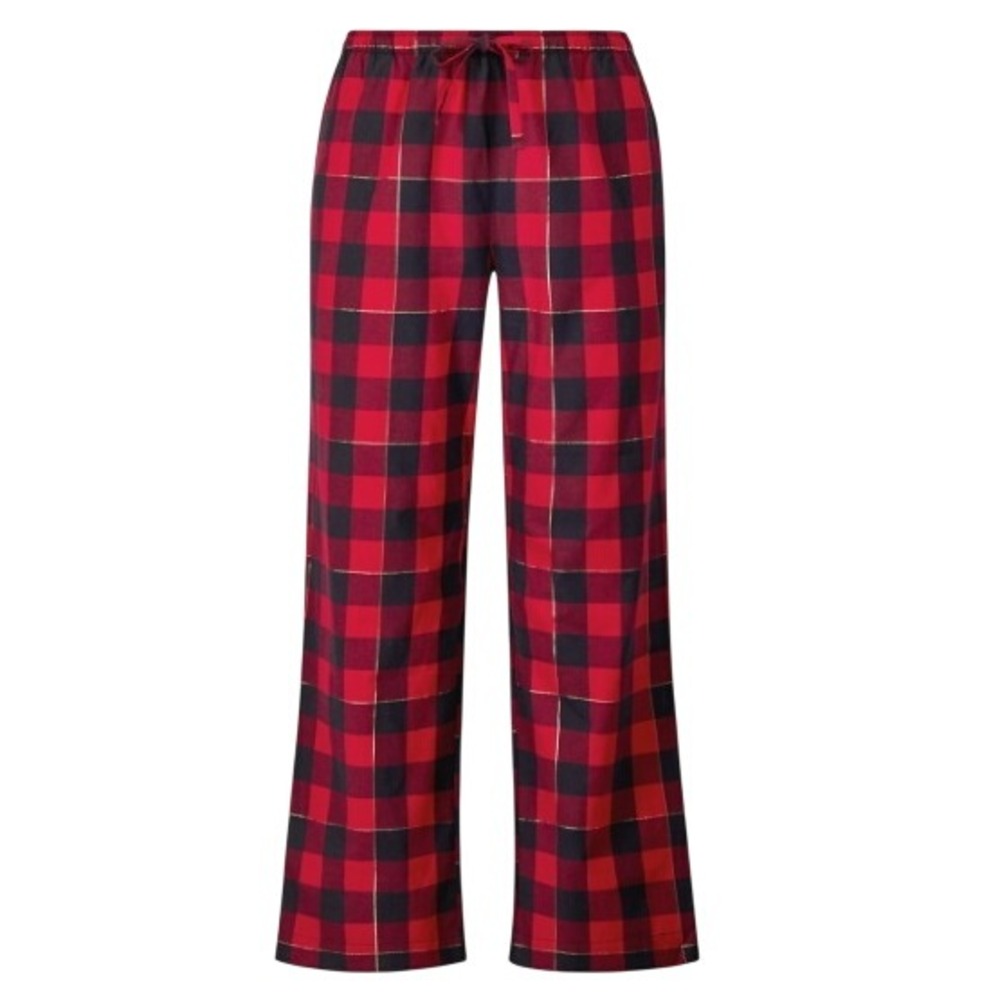 Fabletics Dream Flannel Sleep Pant Red Black Buffalo Plaid 2X PT2500805